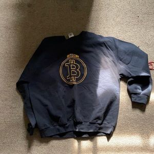 Custom bitcoin sweatshirt extra large
